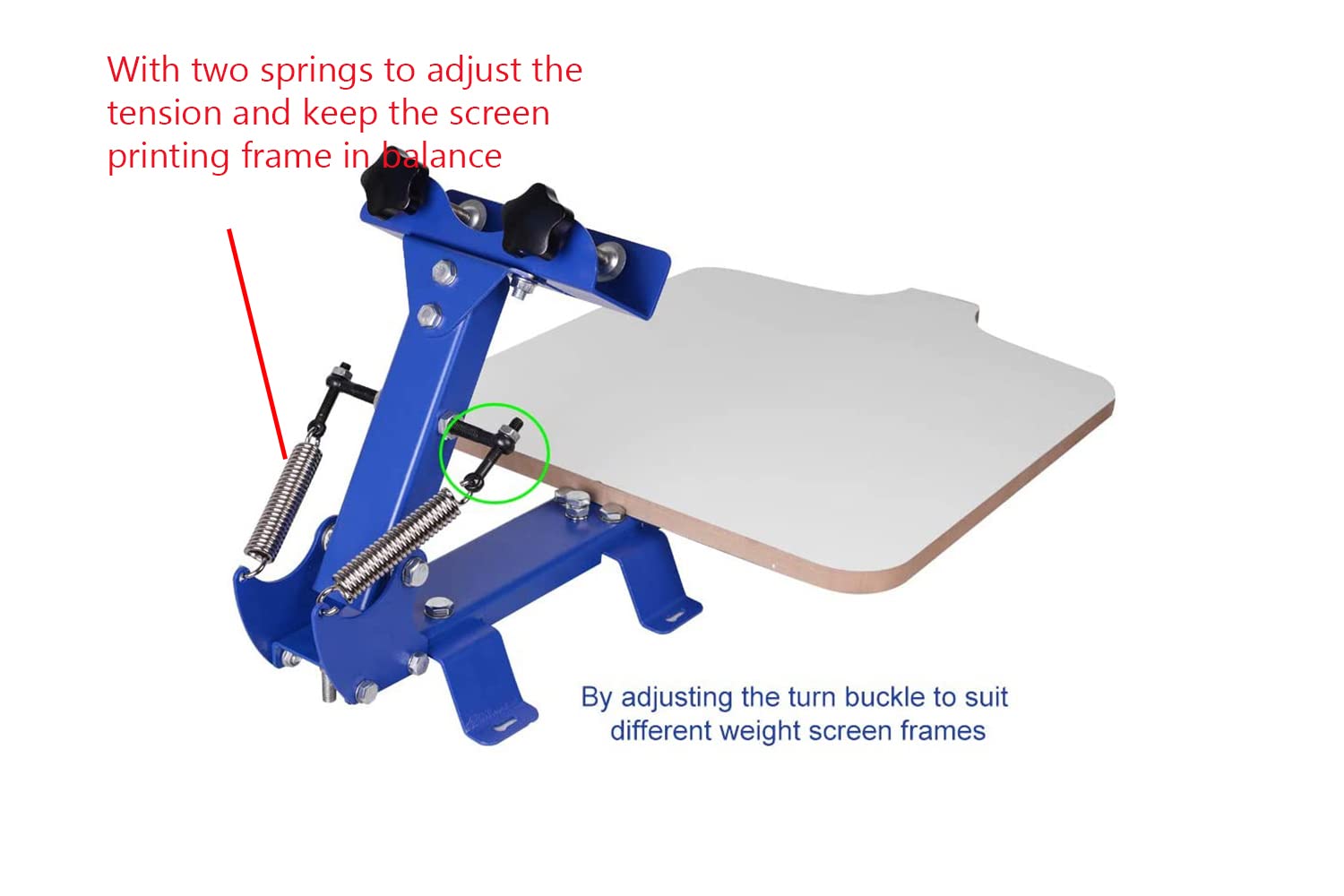 INTBUYING 1 Color 1 Station Manual Screen Printing Press Machine with Removable Pallet Bracket for T-Shirt Printing - DIY Custom Apparel, Small Business & Home Use