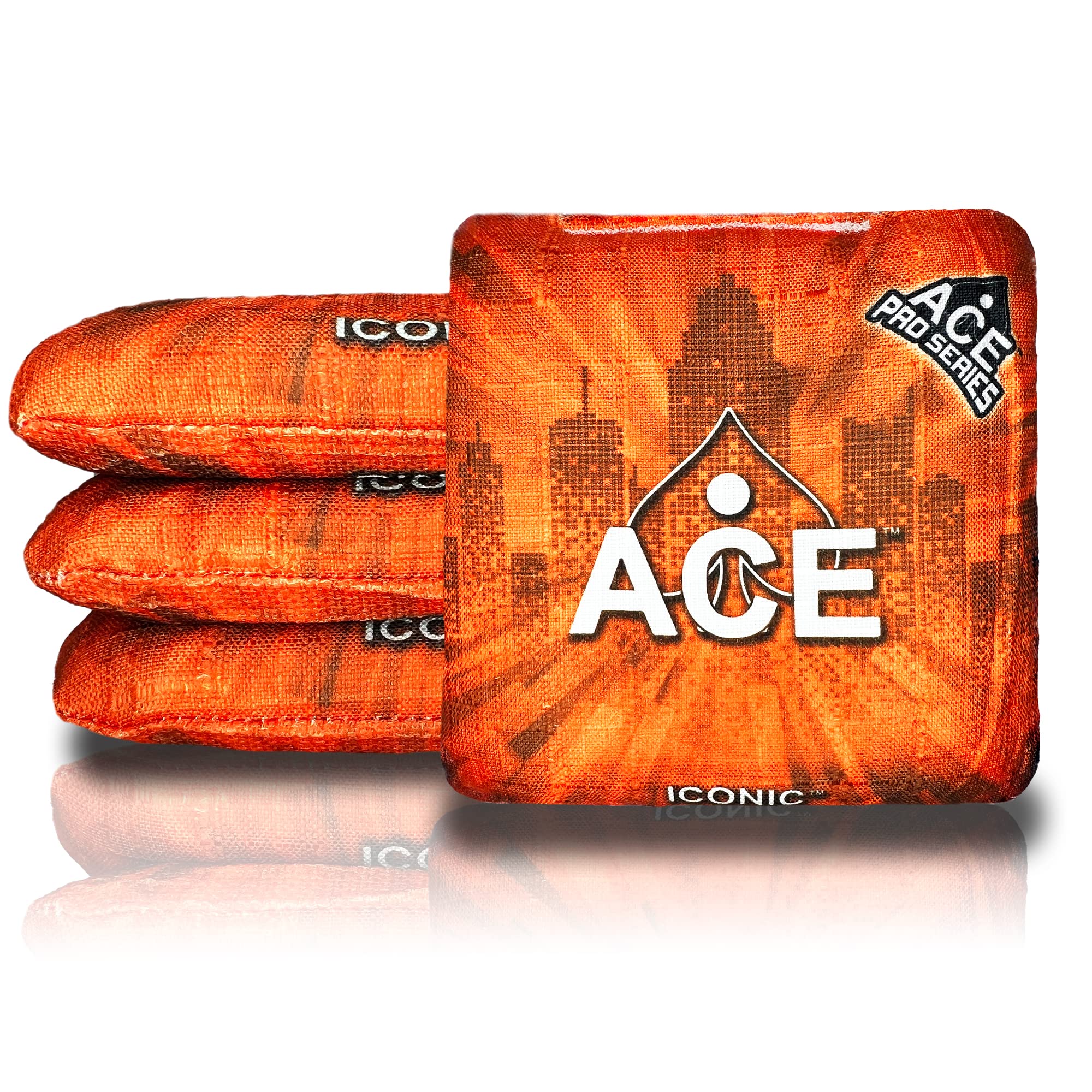 ACE Pro Cornhole Bags Set of 4 - Dual Sided All-Weather Slick Stick Bags with PRO Kit | Includes Optional Break-In Service & Carrying Case | Perfect for Backyard Games, Tailgating, and Outdoor Parties