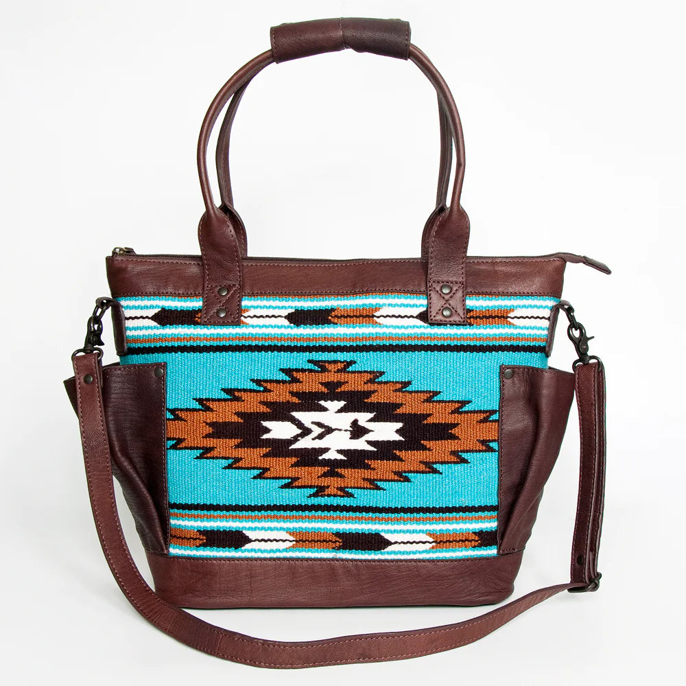 American Darling Conceal Carry Aztec Turquoise Purse - Stylish & Secure Hidden Carry Handbag for Women | Perfect for Travel, Shopping & Everyday Use