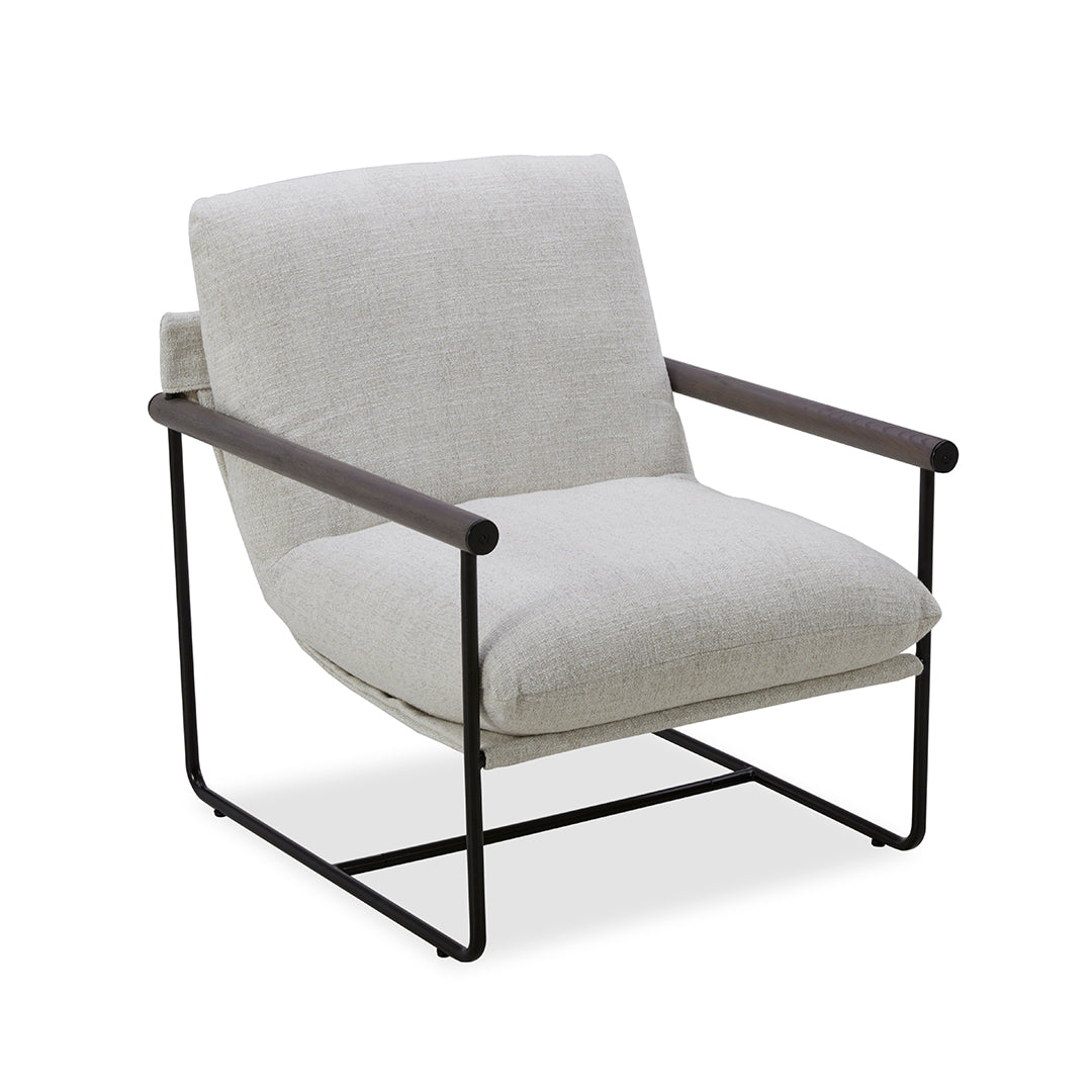 Nate Accent Chair - Modern Upholstered Lounge Chair for Living Room, Bedroom, Office - Comfortable & Stylish Home Decor Furniture for Relaxing and Reading