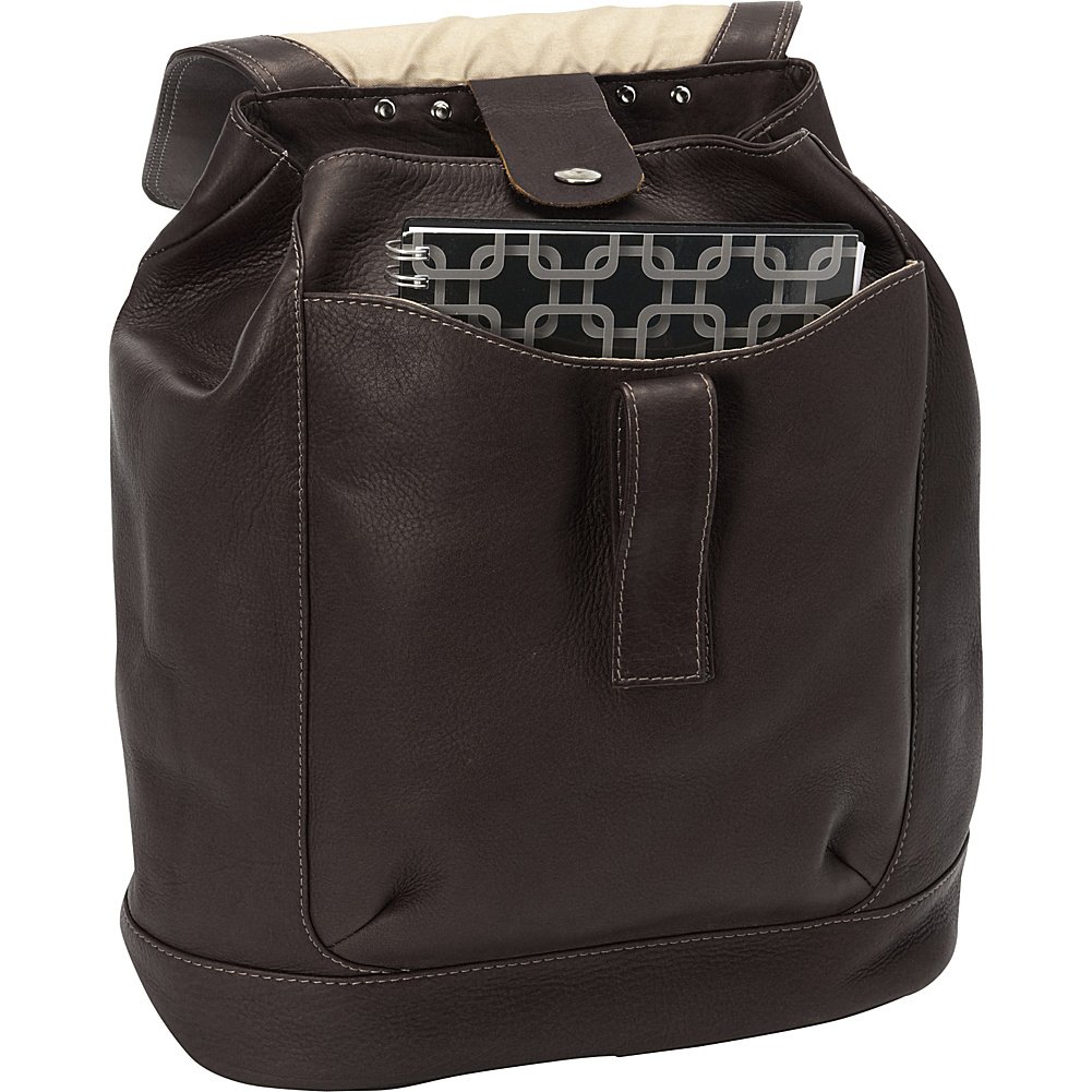 Stylish Large Oval Loop Backpack in Chocolate Brown - Perfect for Travel, School & Everyday Use