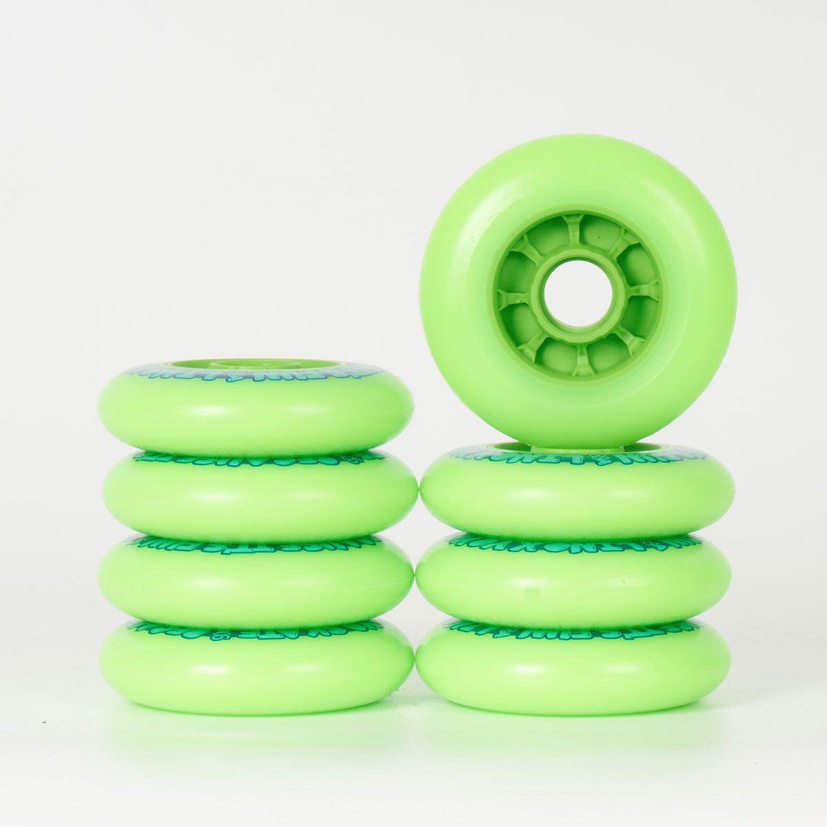 YOYO Skate Lino 90mm Wheels - 8 Pack Set for Smooth Outdoor & Indoor Roller Skating, Skateboarding & Longboarding