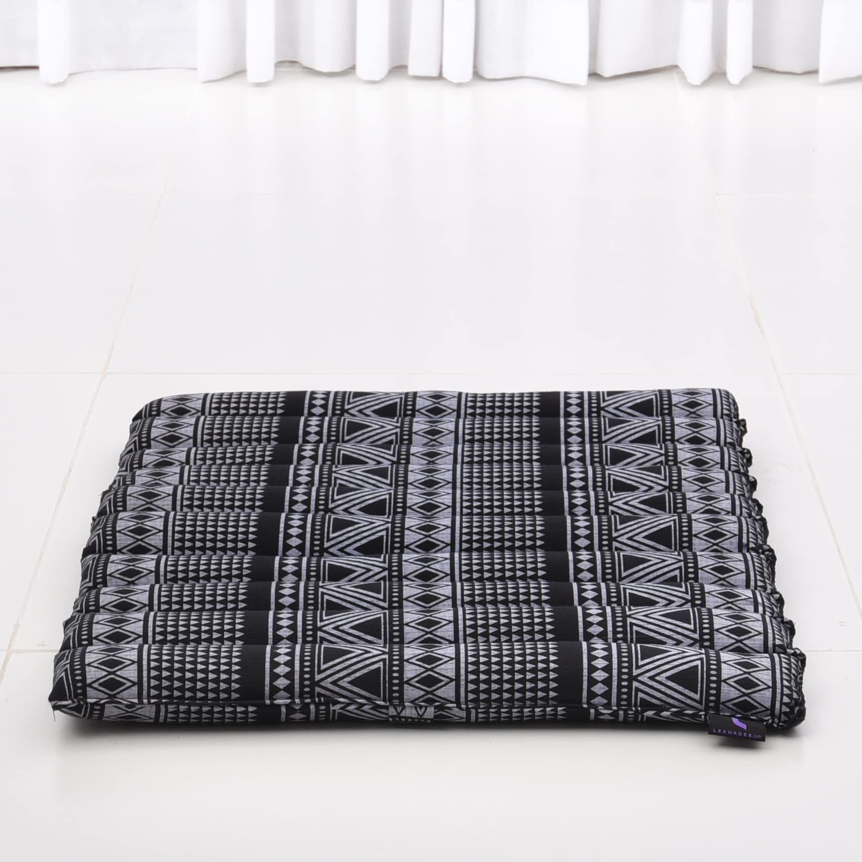 Leewadee Meditation Cushion Set - Premium Zafu Yoga Pillow & Roll-Up Zabuton Mat with Natural Kapok Filling for Comfortable Meditation, Yoga, and Zen Practice at Home or Studio