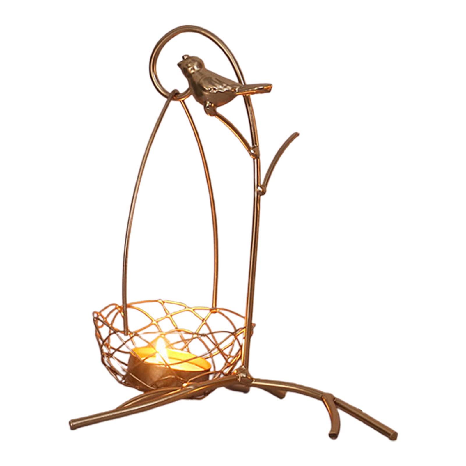 Creative Wrought Iron Candle Holder - Nordic Style Elegant Candle Stand for Dining Table, Romantic Home Decor for Weddings, Dinner Parties & Cozy Nights