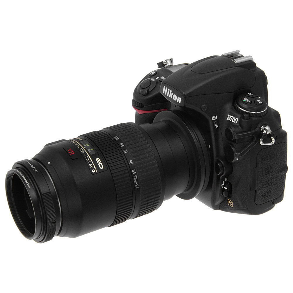 Fotodiox 52mm Reverse Mount Macro Filter with Aperture Control for Nikon G/DX Mount Cameras - Close-Up Photography for Jewelry, Coins & Small Objects
