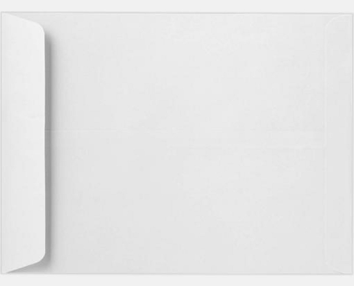 Jumbo UN-GUMMED FLAP Envelopes 22x27 Inches - 250 Pack White Kraft Paper Mailing Envelopes for Shipping, Documents & Business Correspondence