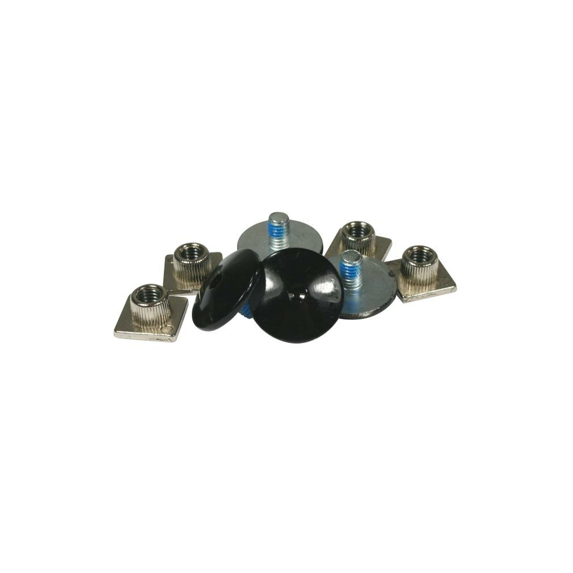 Black Cuff Screw Set - Heavy Duty Stainless Steel Fasteners for Leather Craft, DIY Projects, and Watch Repair