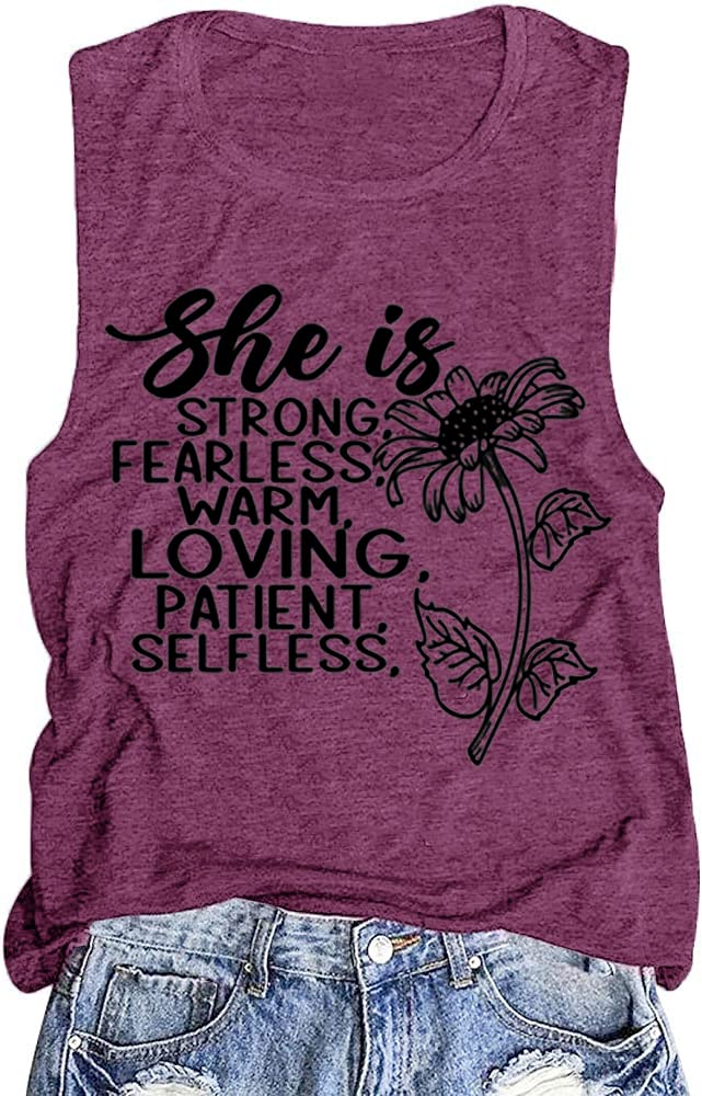 Funny Graphic Printed Women's Workout Tank Tops - Sleeveless Athletic Summer Tees for Gym, Yoga & Vacation | Holiday Fitness Apparel