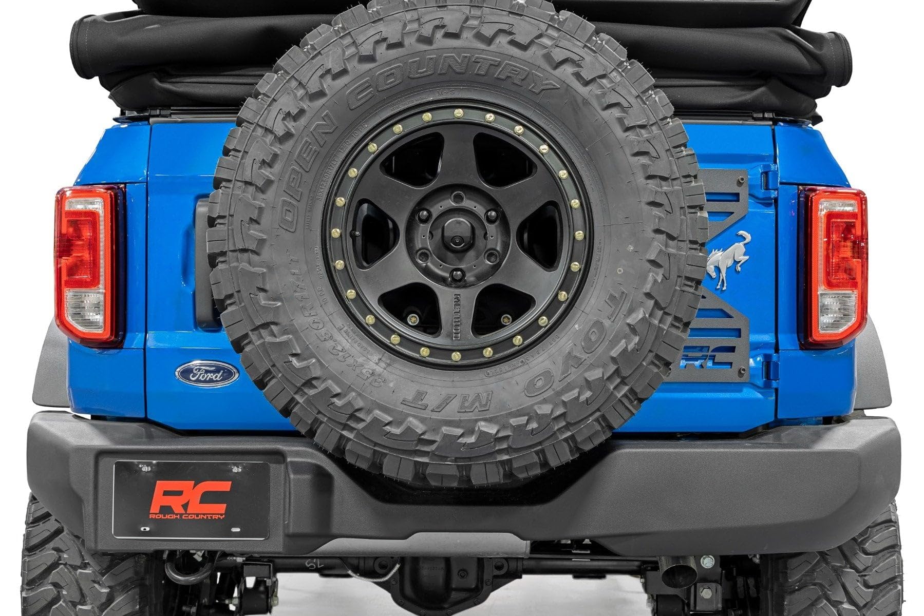Rough Country Heavy Duty Spare Tire Reinforcement Bracket for 2021-2024 Ford Bronco | Off-Road Accessories & Truck Parts | Perfect for Overlanding, Rock Crawling & Adventure Travel