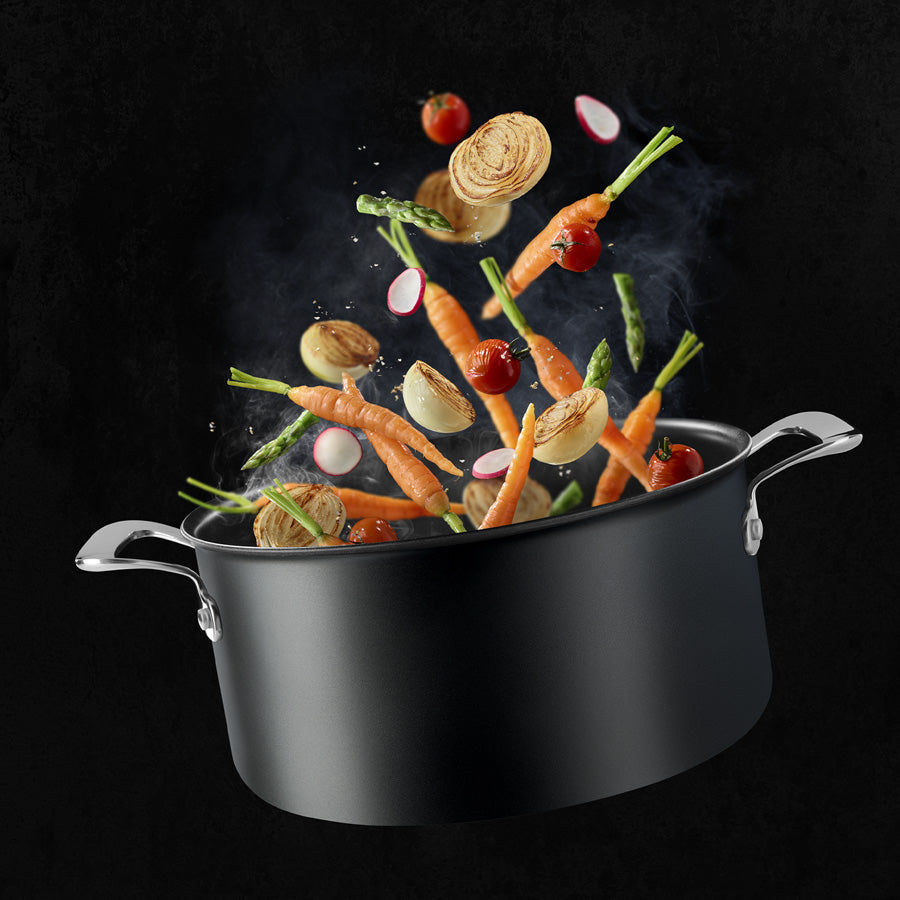 Tefal Unlimited Premium 24cm/5L Non-Stick Induction Stew Pot with Lid - Perfect for Soups, Stews & Slow Cooking on Gas, Electric & Induction Cooktops