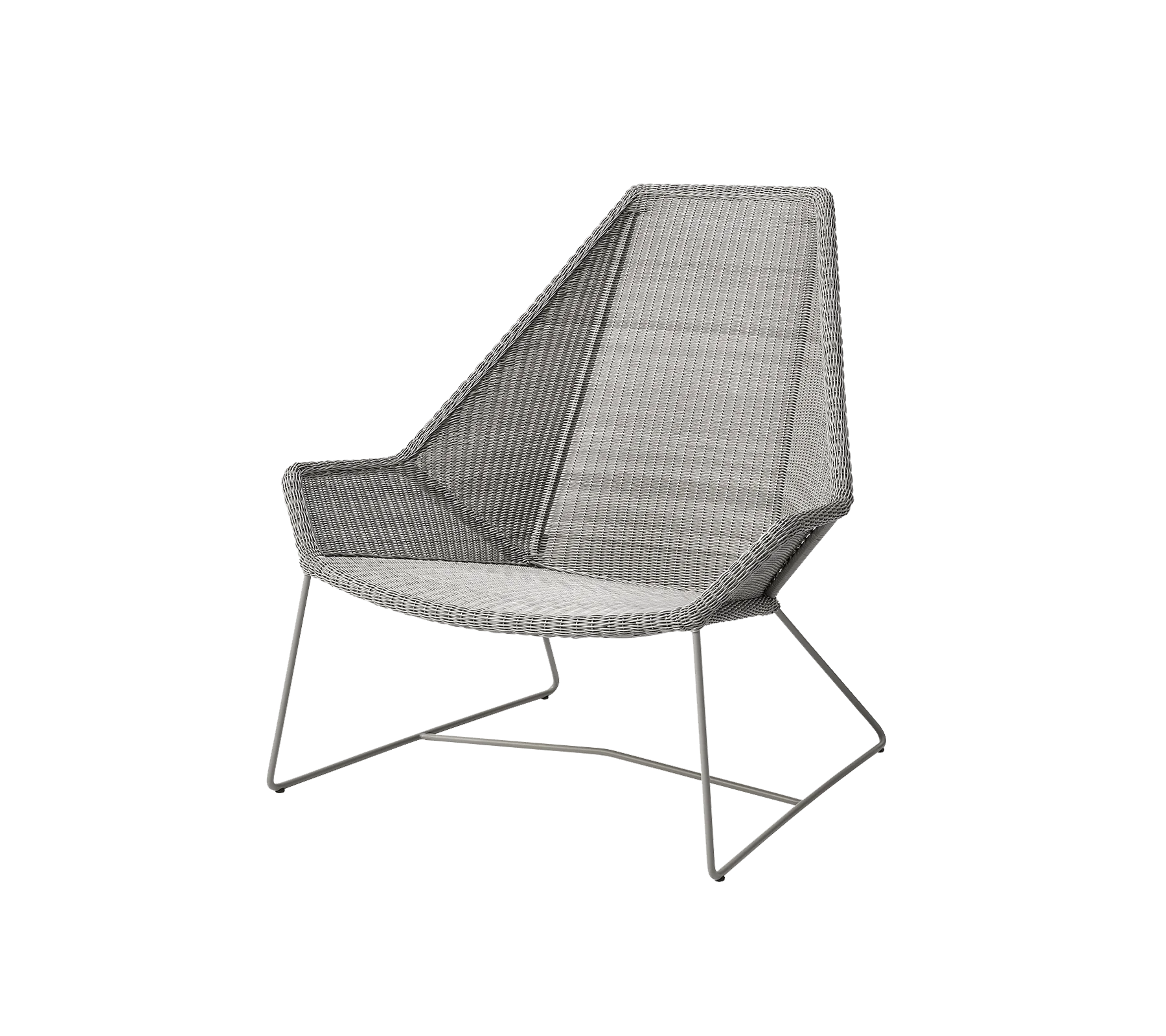 Breeze Highback Outdoor Chair - Comfortable Patio Lounge Chair for Backyard, Poolside, and Garden Relaxation
