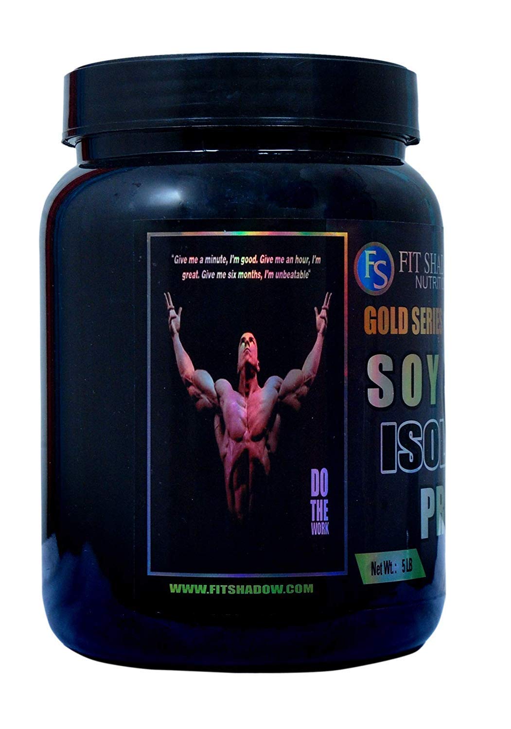 FIT SHADOW 90% Soy Isolated Protein Powder - Strawberry Flavor, Sugar Free, Low Carb, Low Fat Protein Supplement for Men, Women & Beginners (1kg/2.2lbs) - Perfect for Post-Workout Recovery & Muscle Building