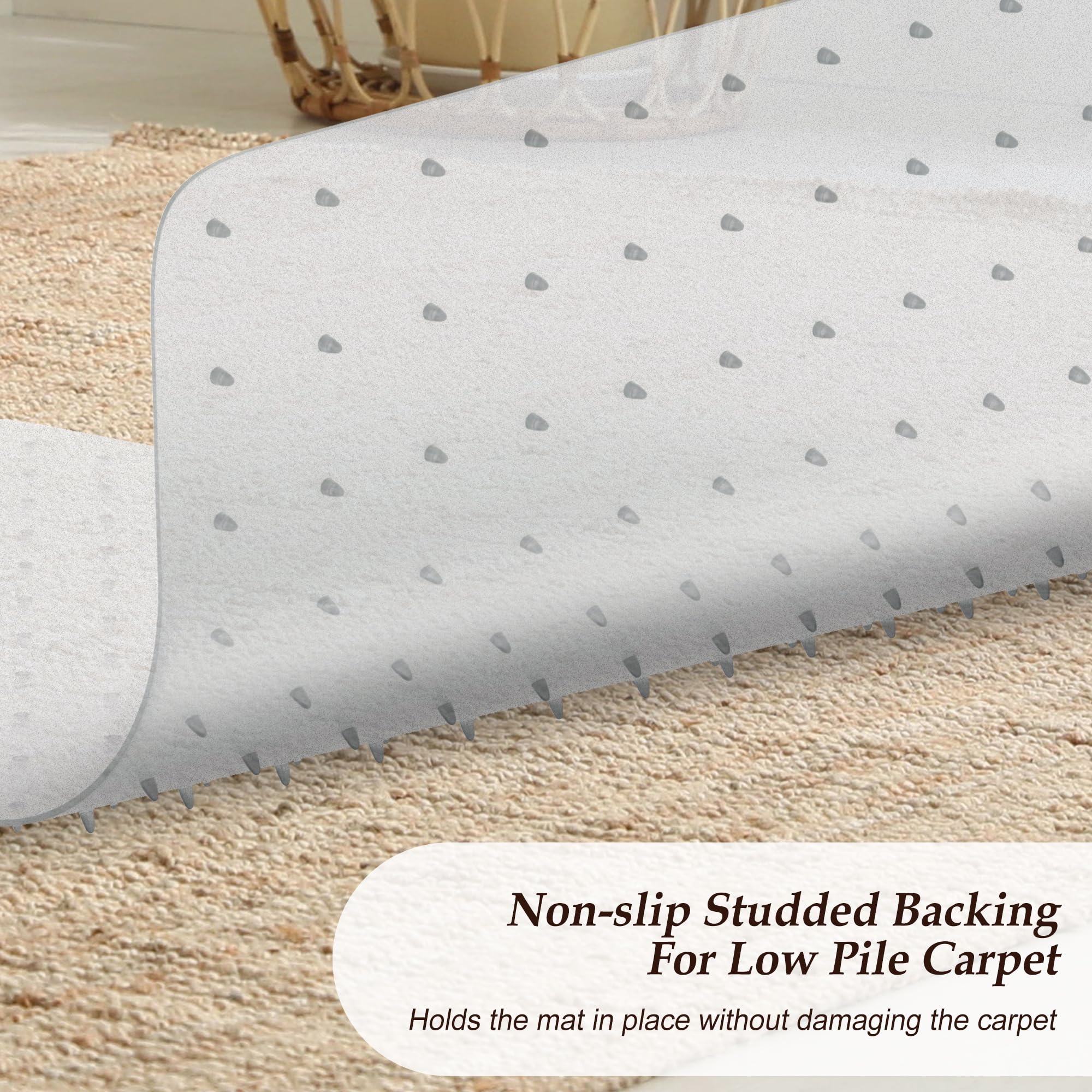 Clear Office Chair Mat for Carpet 36x48