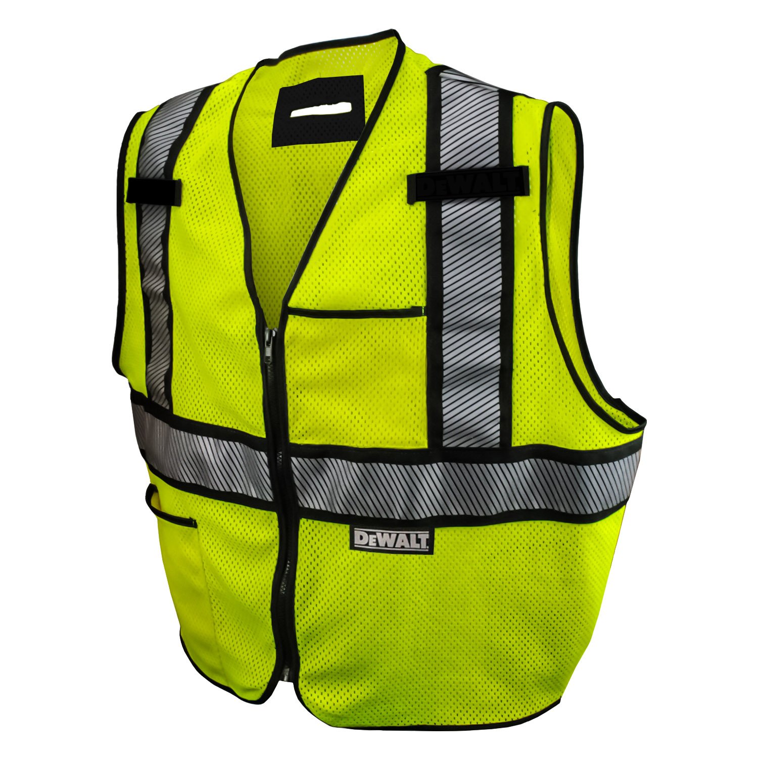 DeWalt Industrial Safety Vest - High Visibility Reflective Work Vest for Construction & Road Work - One Size Fits All - Ideal for Night Shifts, Warehouse Safety & Outdoor Labor