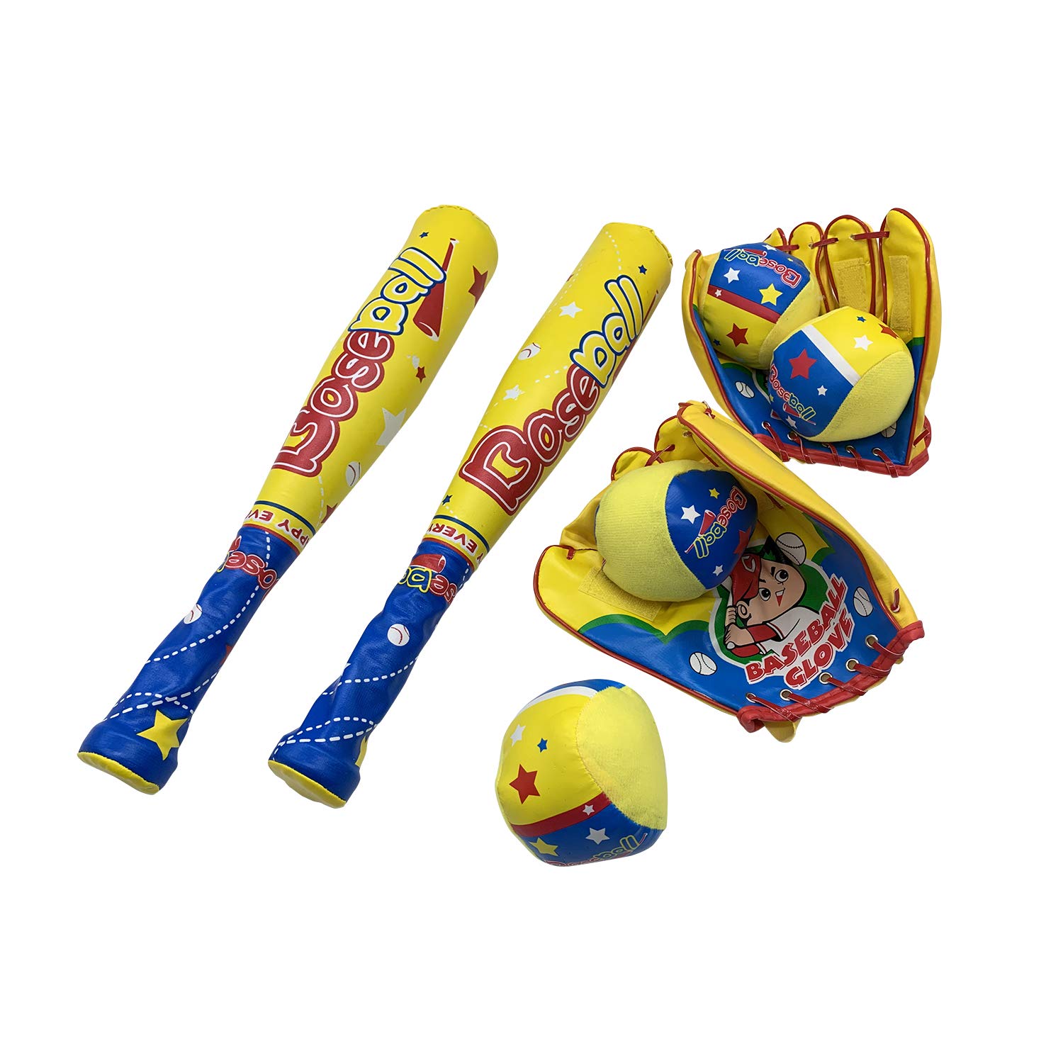 2 Sets of Soft Foam Baseball Toys for Kids - Includes Backpack, Bat & 3 Balls | Perfect Baseball Starter Kit for Toddlers & Boys | Great for Backyard Play, Birthday Gifts & Sports Training