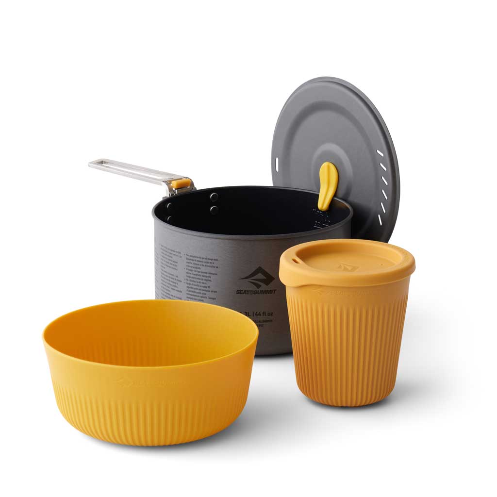 Frontier UL One Pot Cook Set - 3 Piece Lightweight Camping Cookware for Backpacking, Hiking & Outdoor Adventures