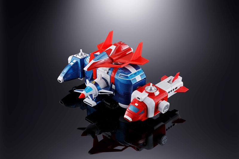 Bandai Soul of Chogokin GX-88 Armored Fleet Dairugger XV (Vehicle Voltron) Die-Cast Action Figure Toy - Collectible Robot Model for Anime Fans & Display