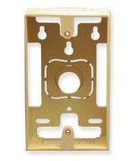 1-Gang Ivory Electrical Mounting Box - Heavy Duty Wall Outlet Enclosure for Home & Office Wiring - Perfect for Switches, Outlets & DIY Electrical Projects
