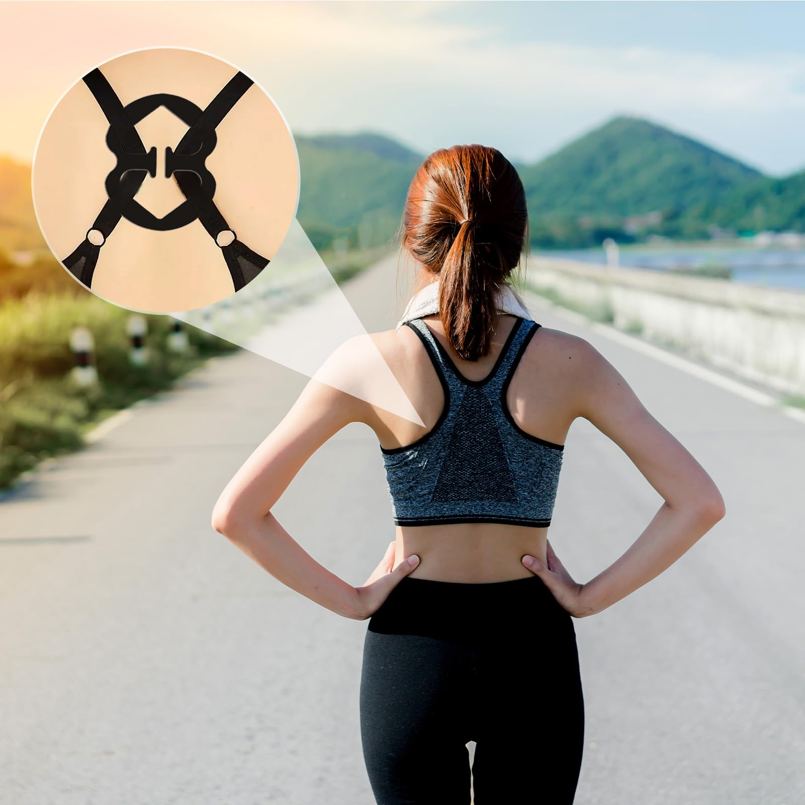 Non-Slip Bra Strap Clips 9PCS - Adjustable Racerback Bra Clips & Straps Holder for Full Cup Size - Black/White/Beige - Perfect for Cleavage Control, Shoulder Comfort & Sports Activities