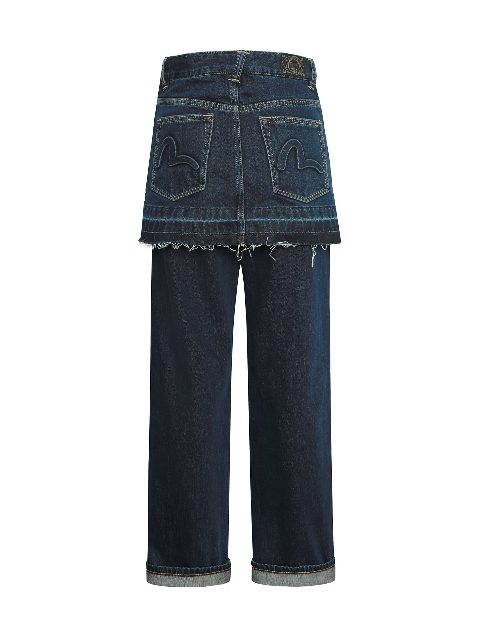 Deconstructed Seagull Embossed High-Waisted Skinny Jeans for Women - Trendy Distressed Denim Pants with Unique Embroidery Design | Perfect for Casual Outings, Date Nights & Street Style Fashion
