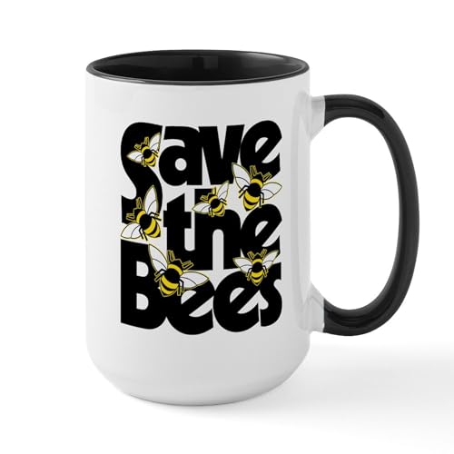 White/Black Inside - Save The Bees Mugs