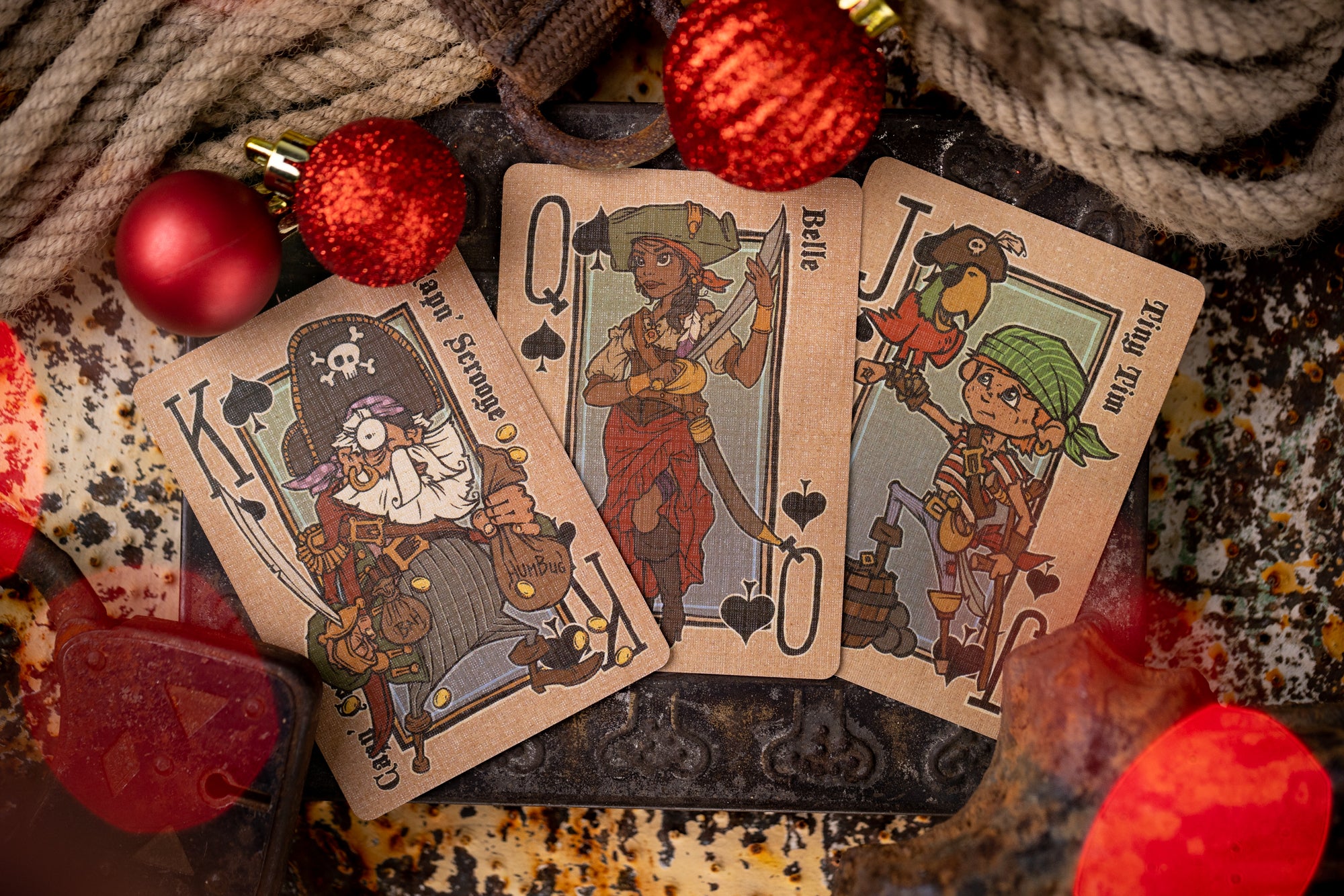 Premium Pirate Carol Luxury Playing Cards - Elegant Deck for Poker, Magic Tricks & Collectors - Perfect for Game Nights, Gifts & Themed Parties