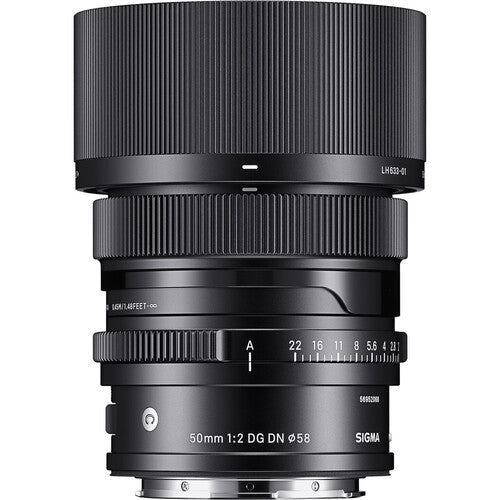 Sigma 50mm f/2 DG DN Contemporary Lens for Sony E & Leica L Mount - Compact Prime Lens for Portrait, Street & Low Light Photography | Perfect for Travel & Everyday Shooting