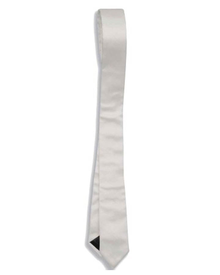 Vintage 50s Skinny Tie - Classic White Necktie for Men | Perfect for Weddings, Business & Retro Style Outfits