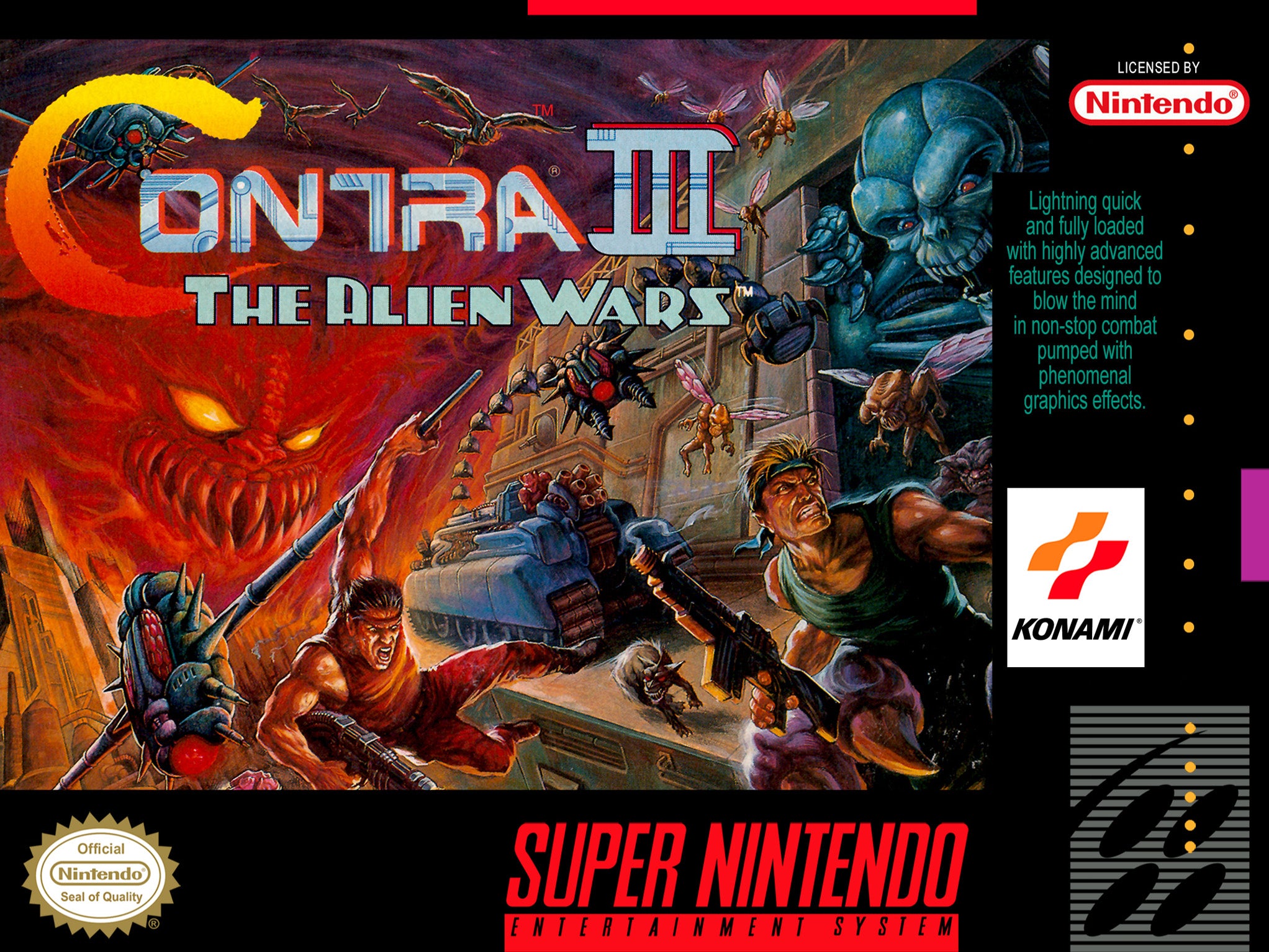 Contra III: The Alien Wars - Classic SNES Action Game | Retro Gaming for Nintendo Enthusiasts | Perfect for Nostalgic Gaming Nights