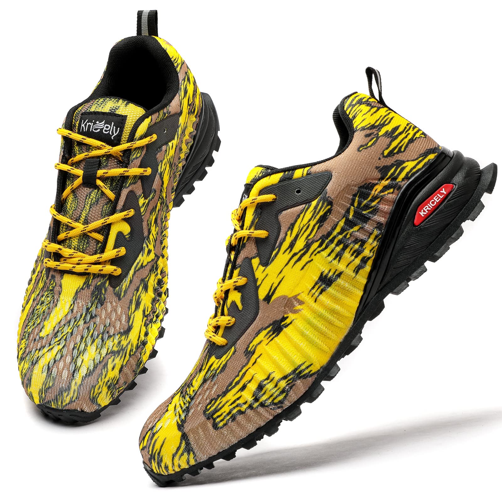 **Kricely Men's Trail Running Shoes - Lightweight Hiking Sneakers for Outdoor Walking, Tennis & Cross Training - Durable Workout Footwear for Men - Perfect for Hiking, Gym & Casual Wear**