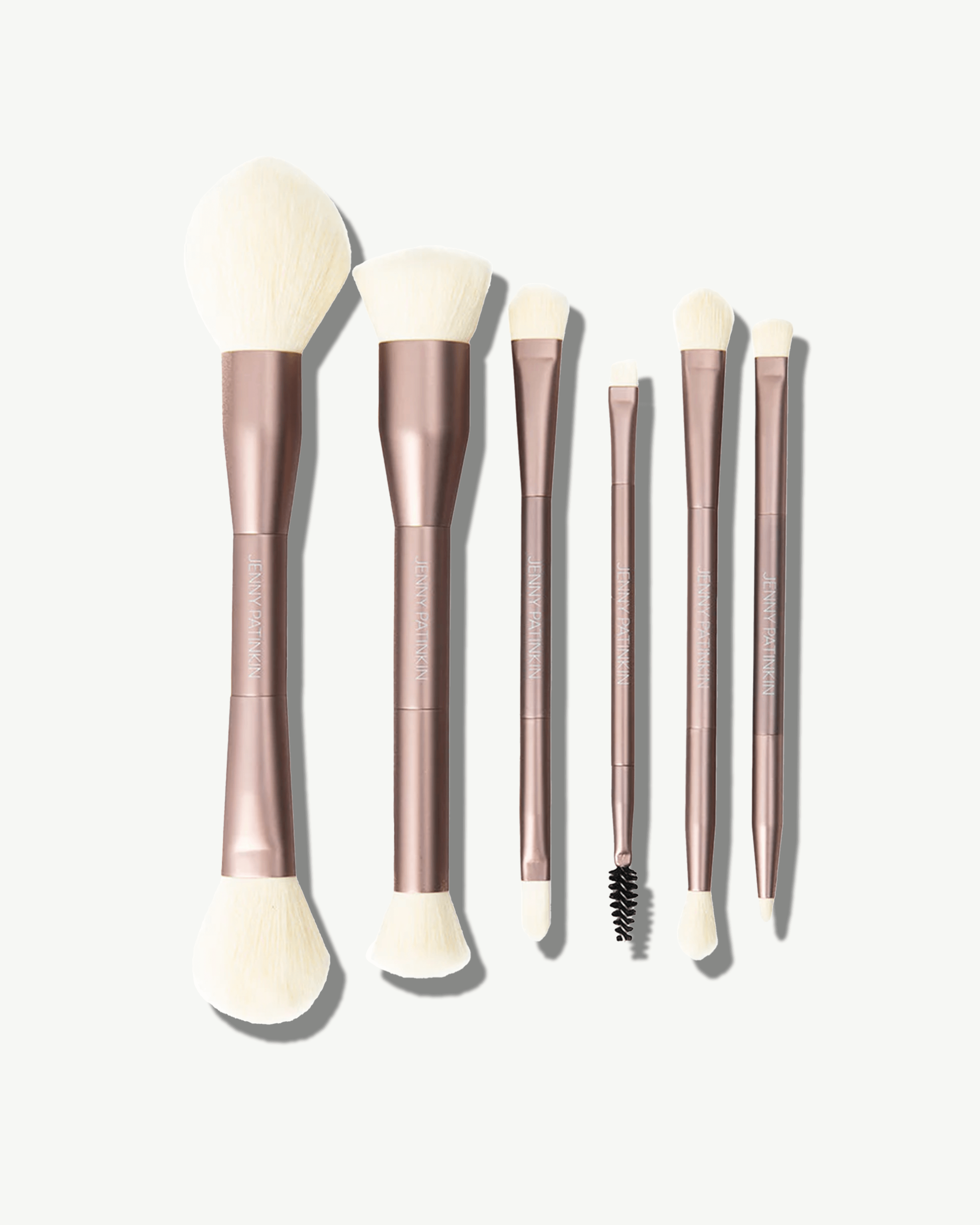 Sustainable Luxury Dual Ended Makeup Brush Set - Vegan & Eco-Friendly Professional Makeup Brushes for Foundation, Blush & Eyeshadow | Perfect for Travel, Home & Professional Makeup Artists