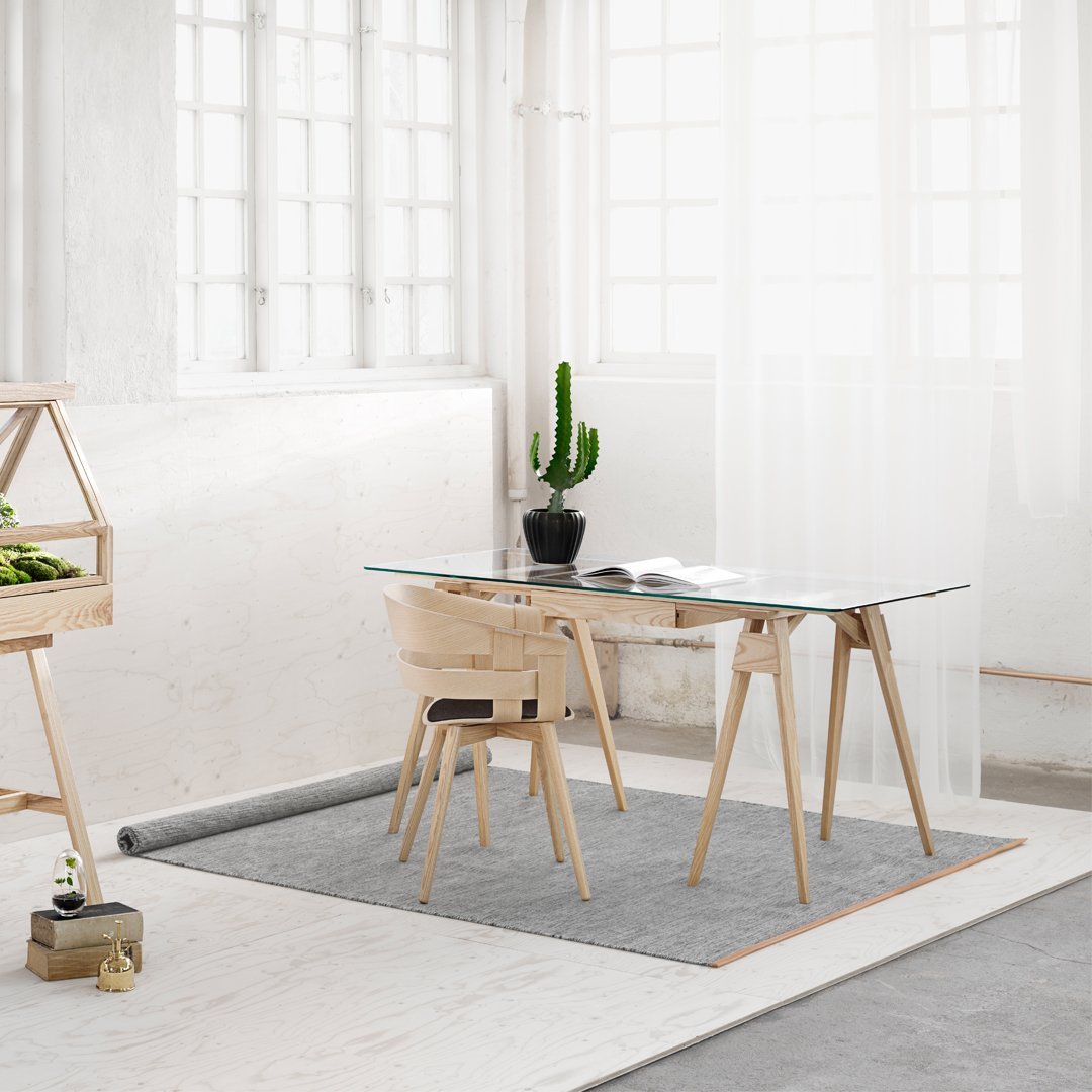Bergstrom Bjork Rug - Modern Scandinavian Design by House Stockholm - Perfect for Living Room, Bedroom & Cozy Home Decor