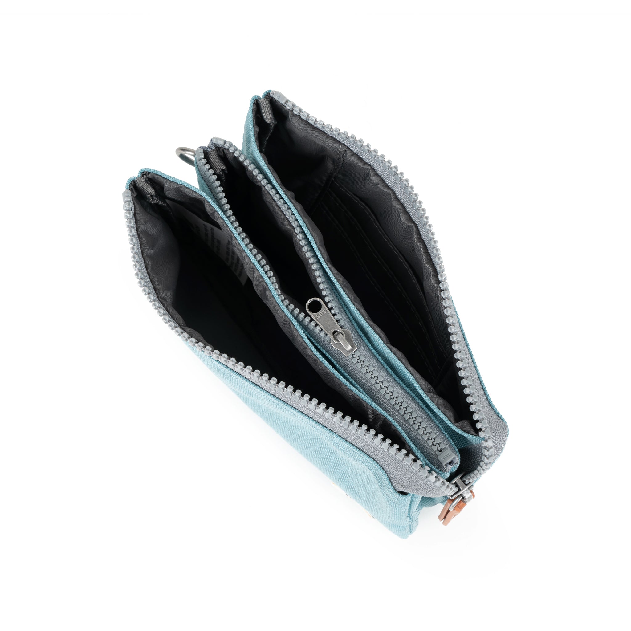 Carnaby Crossbody Bag with Adjustable Wrist Strap - Spearmint Green Recycled Canvas Eco-Friendly Purse for Women - Perfect for Travel, Work & Everyday Use