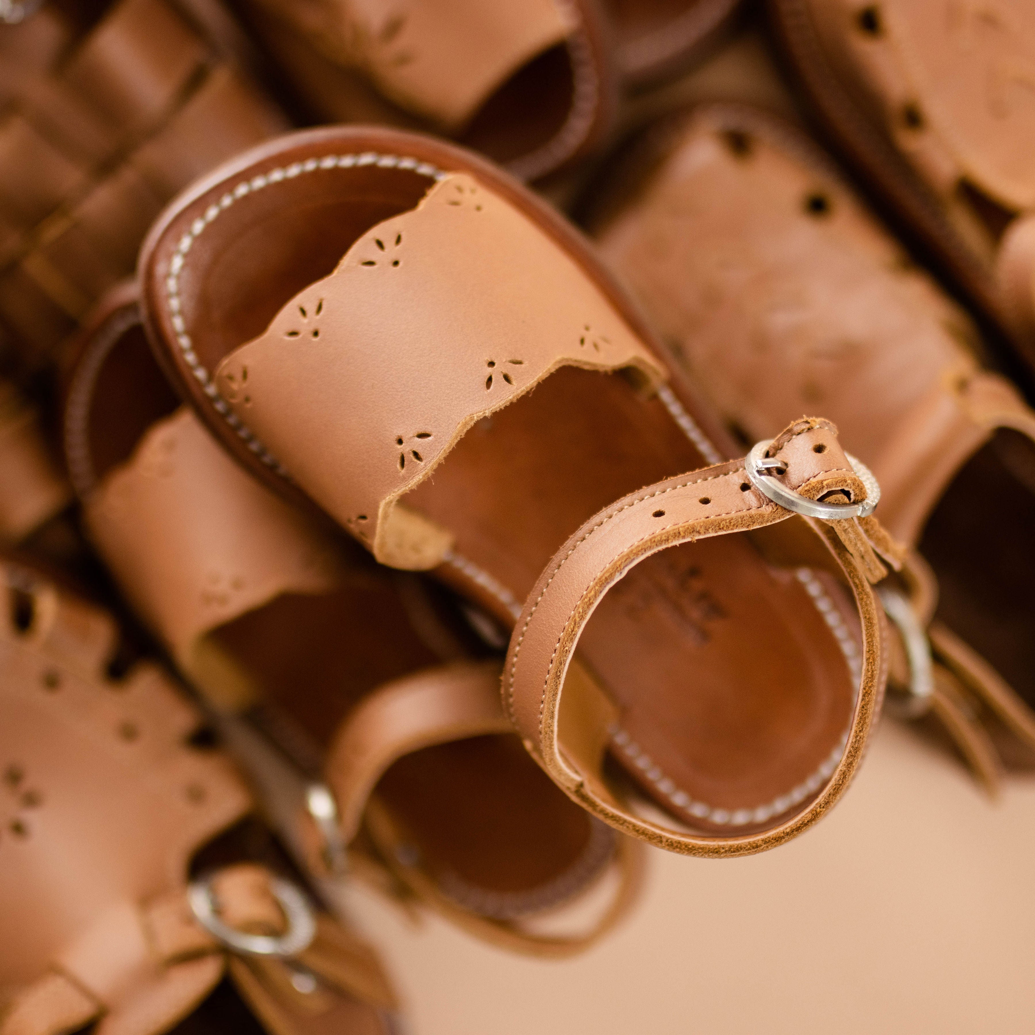 Bella Kids' Leather Sandals for Boys & Girls - Comfortable & Durable Summer Footwear - Perfect for Beach, Park, and Outdoor Play