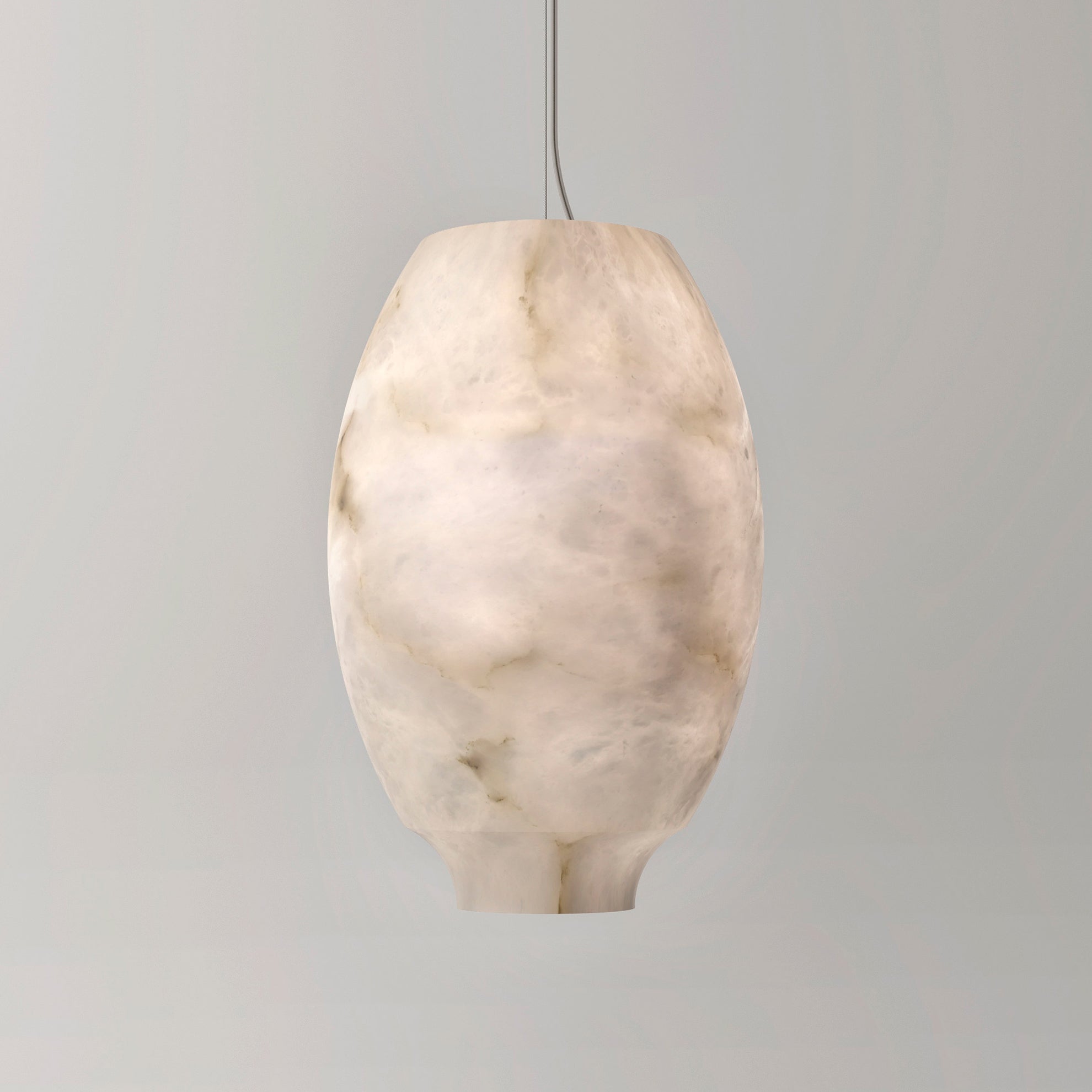 Camille Alabaster Pendant Lamp - Elegant Handcrafted Glass Ceiling Light Fixture for Dining Room, Kitchen Island & Bedroom Lighting