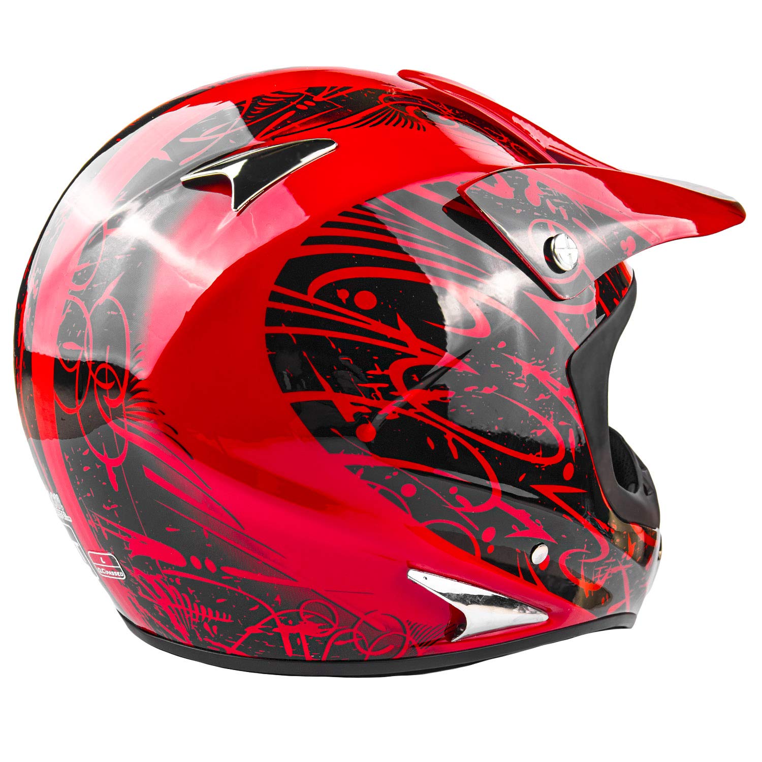 Best Adult Motocross Gear Combo - Offroad Helmet, Goggles, Gloves & Chest Protector for Dirt Bike Riding | Perfect for Trail Riding, MX Racing & Off-Road Adventures