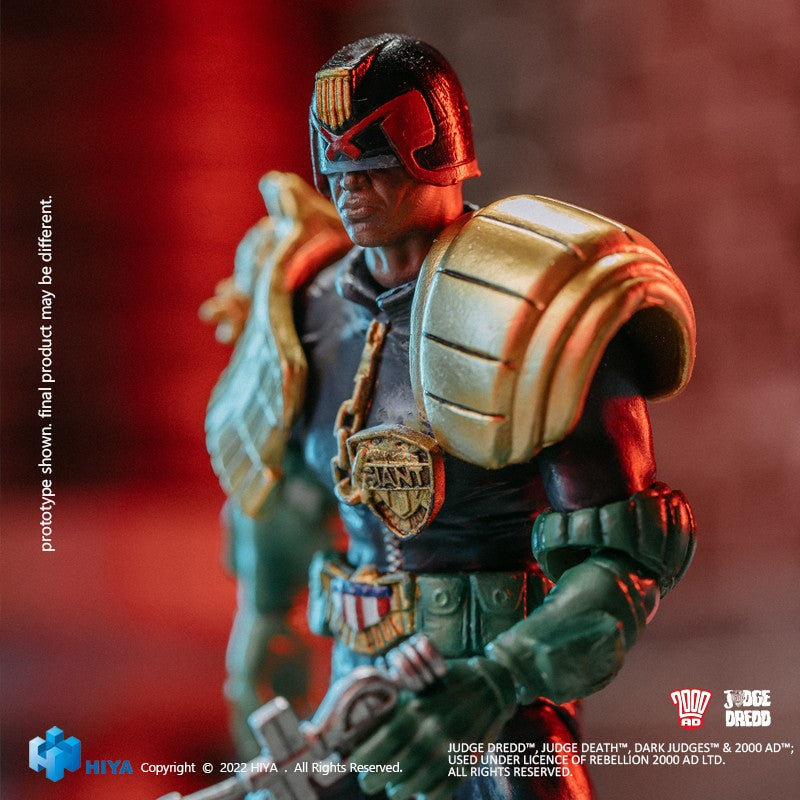 1/18 HIYA 4inch Action Figure - Exquisite Mini Series Judge Dredd & Judge Giant Collectible Toy for Display & Play | Perfect for Comic Fans & Collectors