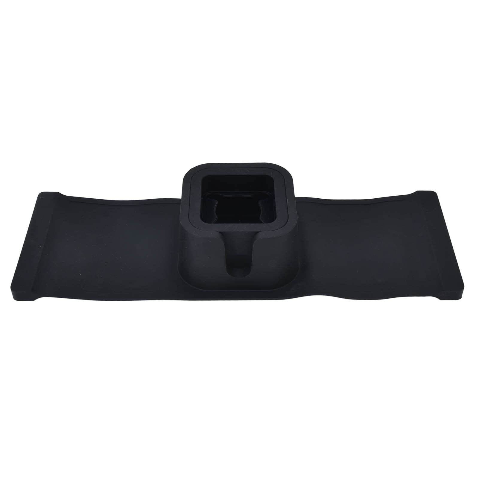 Demeras Couch Arm Cup Holder - Stable & Convenient Silicone Drink Holder Tray for Sofa, Recliner, or Bed - Perfect for Living Room, Home Theater, or Office (Classic Black)