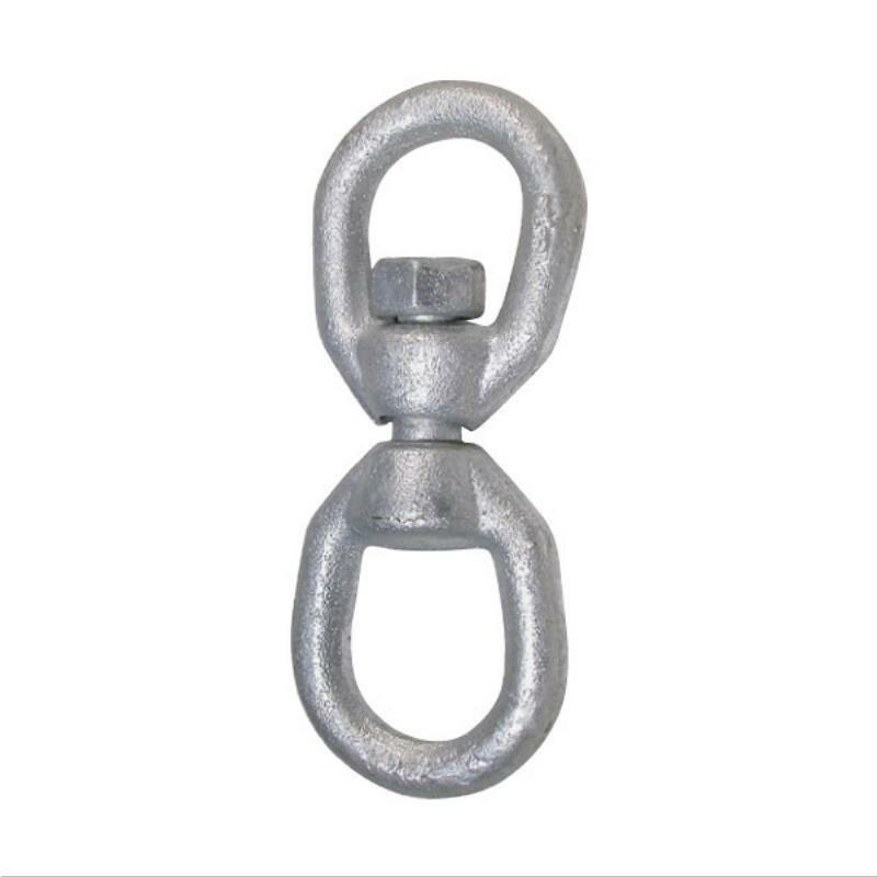 BLA Chain Swivels 19mm Galvanized Steel - Heavy Duty Swivel Hooks for Marine, Fishing, and Industrial Use