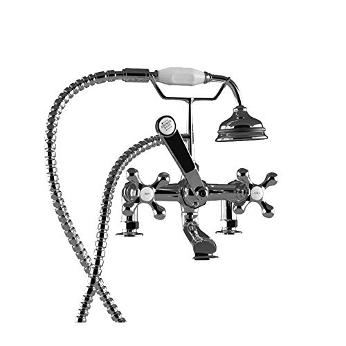 Vintage Style Clawfoot Bathtub Faucet with Handheld Showerhead & 2
