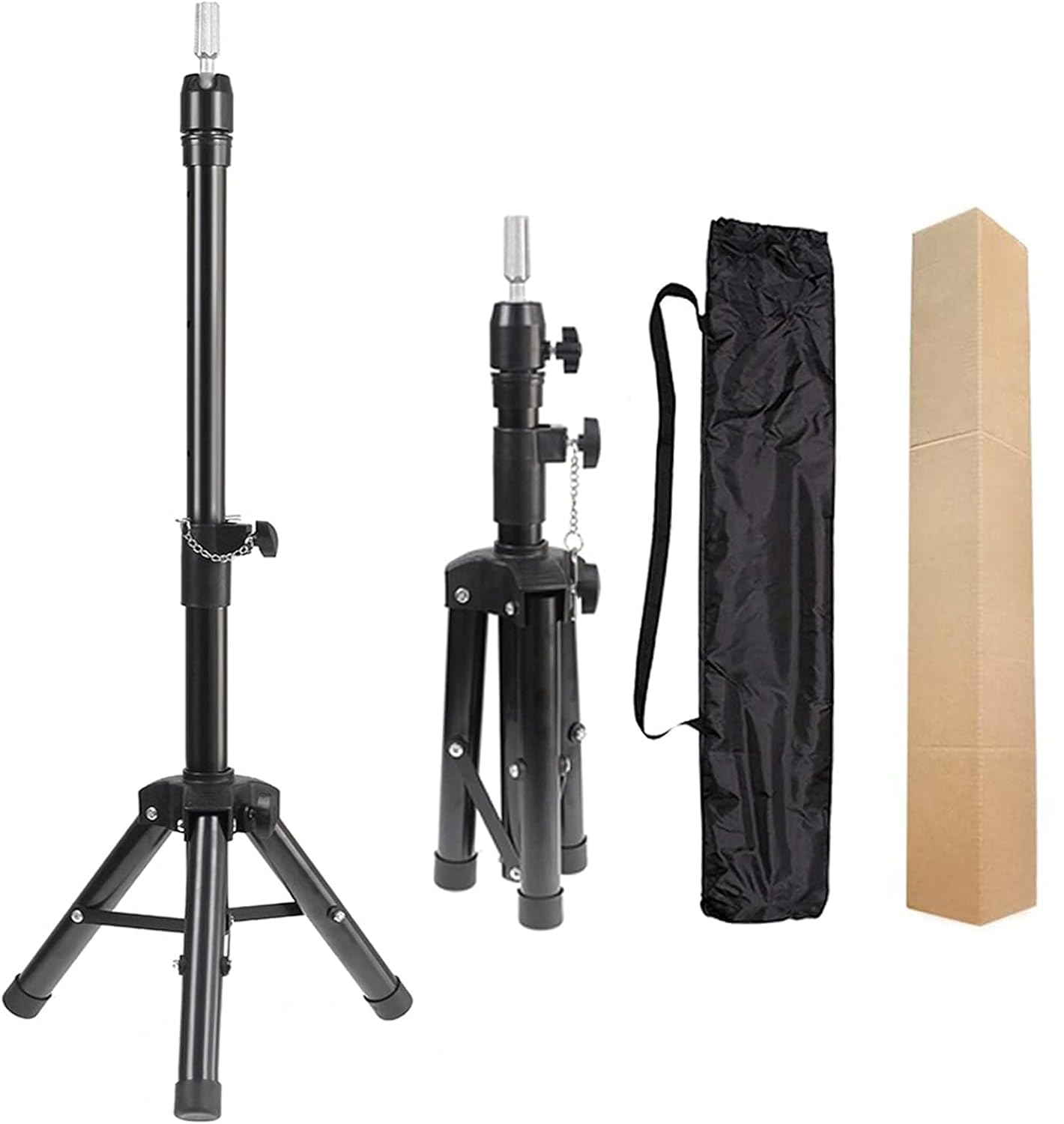 BLUSHIA Heavy Duty Adjustable Metal Wig Stand Tripod - Mannequin Head Holder for Cosmetology, Hairdressing Training & Wig Styling | Perfect for Salon Professionals, Home Hairstyling & Wig Making Practice