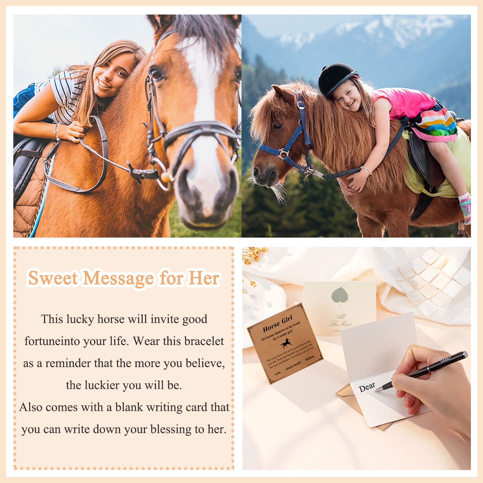 Horse Lover Bracelet for Women & Girls - Elegant Horse Jewelry Gift for Birthday, Christmas, Daughter, Granddaughter, Niece - Perfect for Equestrian Enthusiasts & Horse-Themed Parties