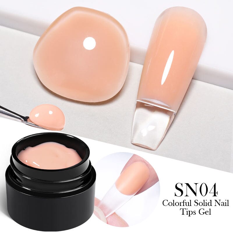 Born Pretty SN04 Solid Nail Tips Gel - Professional False Nails for Acrylic & Gel Extensions - Perfect for Salon, Home Manicure & Nail Art