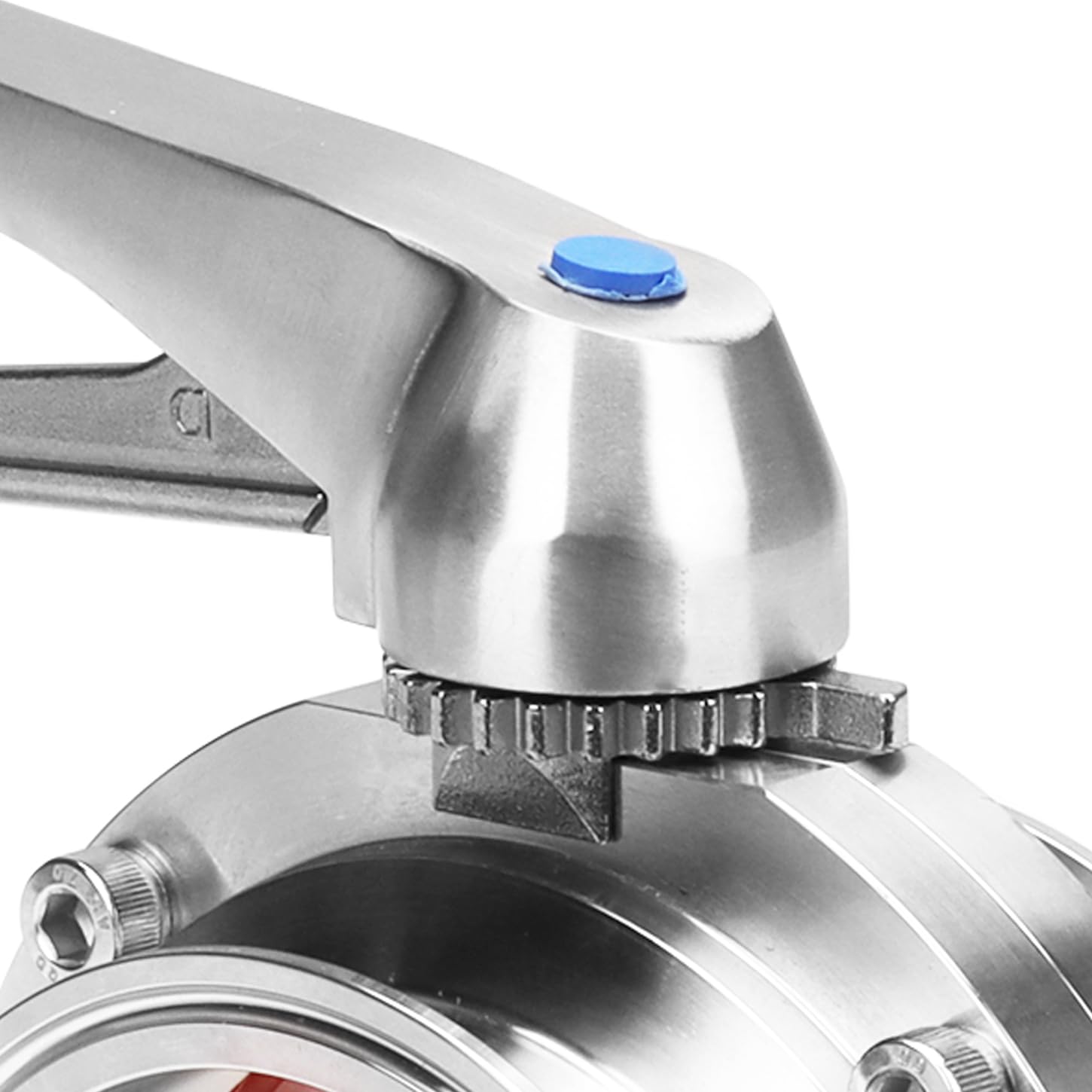 DERNORD 4 Inch Tri Clamp Butterfly Valve - Stainless Steel 304 with Trigger Handle - Food Grade Sanitary Valve for Brewing, Dairy, Pharmaceutical & Chemical Industries