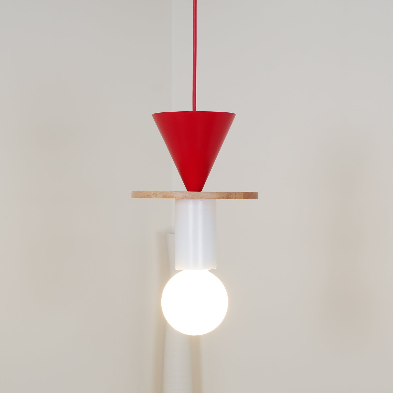 Modern Geometric Building Blocks Pendant Lamp - Stylish DIY Hanging Light for Living Room, Bedroom & Dining Room Decor