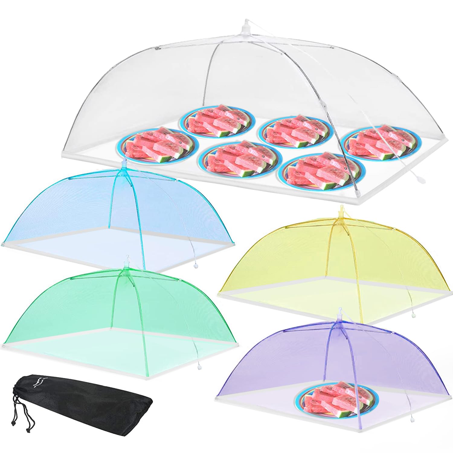 Anpro Extra Large Pop-up Food Cover Tent with 4 Standard Mesh Nets - 40