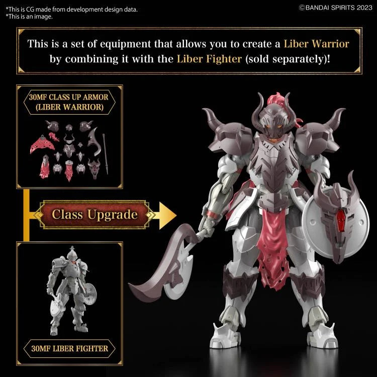 Bandai 30 Minutes Fantasy 30MF 1/144 Liber Warrior Model Kit - Build & Display Anime Action Figure for Collectors & Hobbyists - Perfect for Home Decoration, Gifts & Anime Enthusiasts