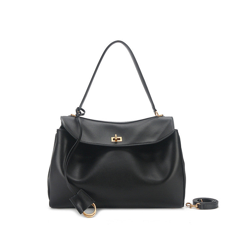Premium Genuine Leather Large Shoulder Bag for Women - Stylish & Spacious Crossbody Tote - Perfect for Work, Travel & Everyday Use
