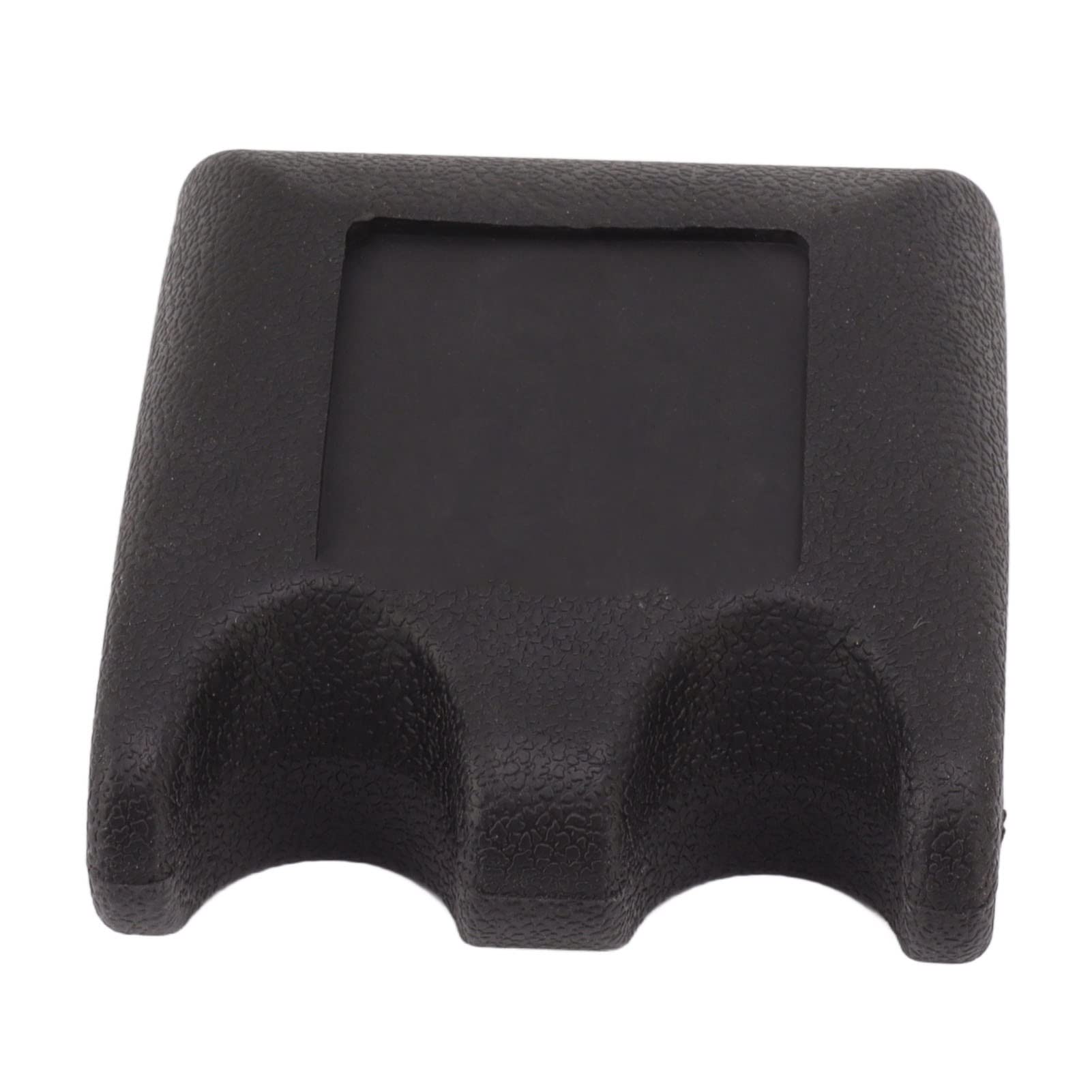 Heavy Duty Black Plastic Pool Cue Holder with Non-Slip Base - 2 Hole Portable Pool Stick Rest for Tables, Chairs & Horizontal Surfaces | Perfect for Home Game Rooms, Bars & Pool Halls
