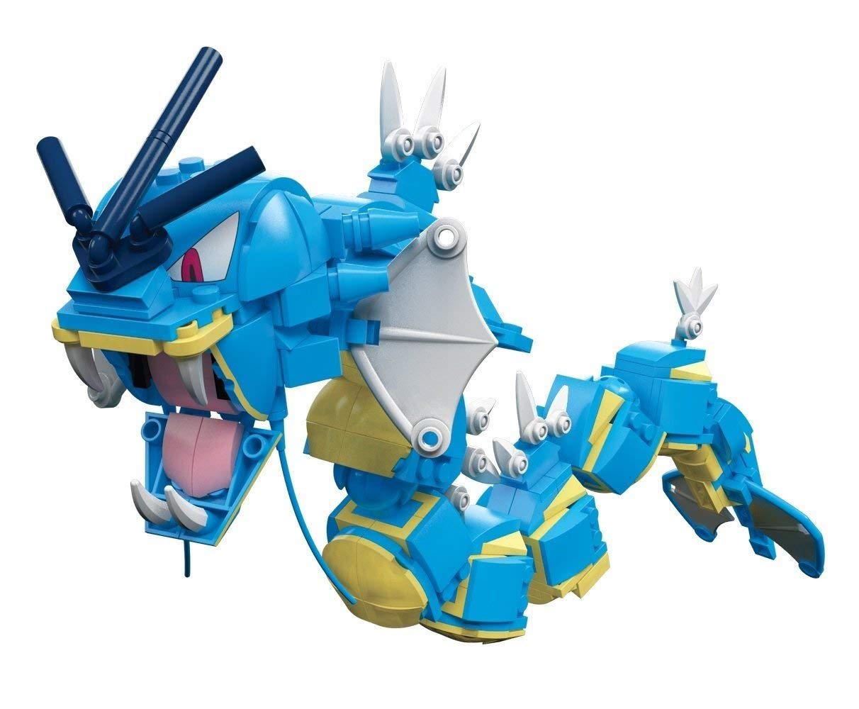 Mega Construx Pokemon Gyarados Building Set - Amazon Exclusive Collectible Toy for Kids & Adults | Perfect for Pokemon Fans, Gift Giving & Display